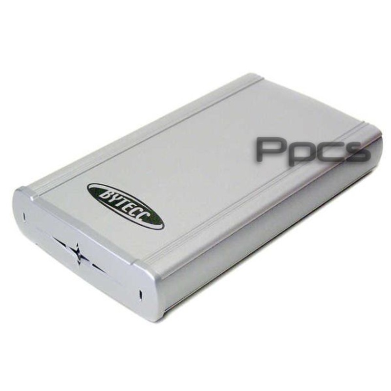 Aluminum 3.5 HDD Mobile External Enclosure W/Flashing Cooling Light