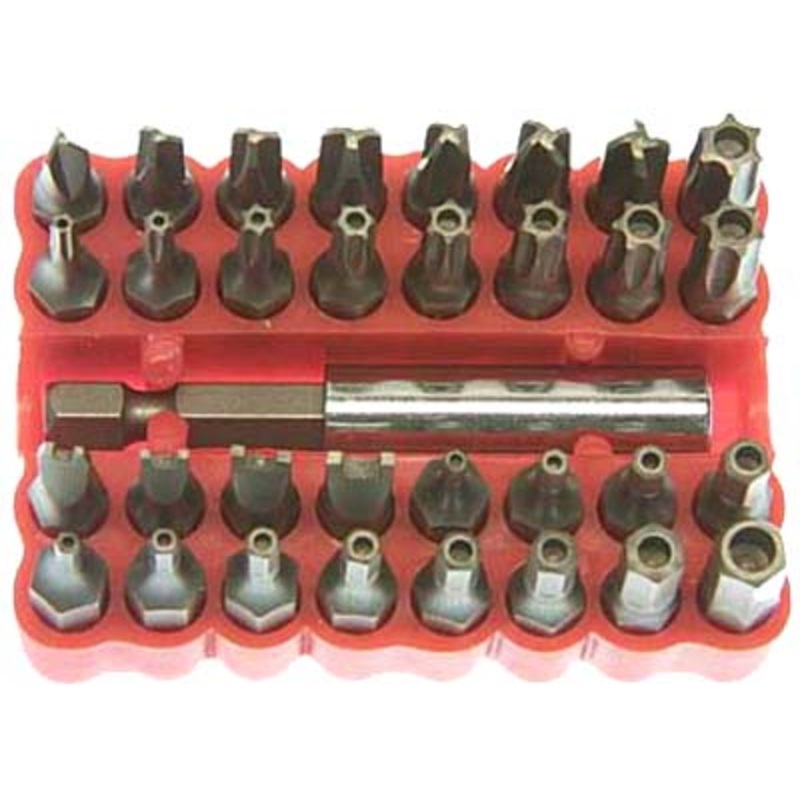 33pc Tamper Proof Screwdriver Bit Set