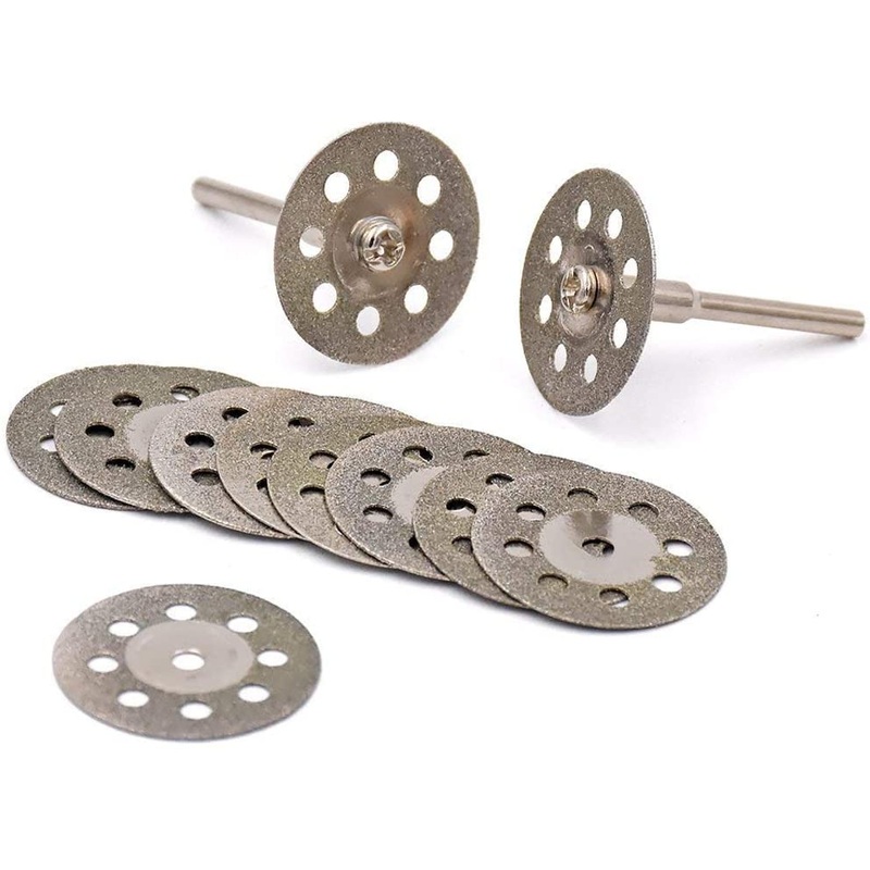 Diamond Cutting Wheel Cut Off Disc (Compare to Dremel 545) for Rotary Tools W/Mandrel 22mm for Dremel – Bulk 10 pcs