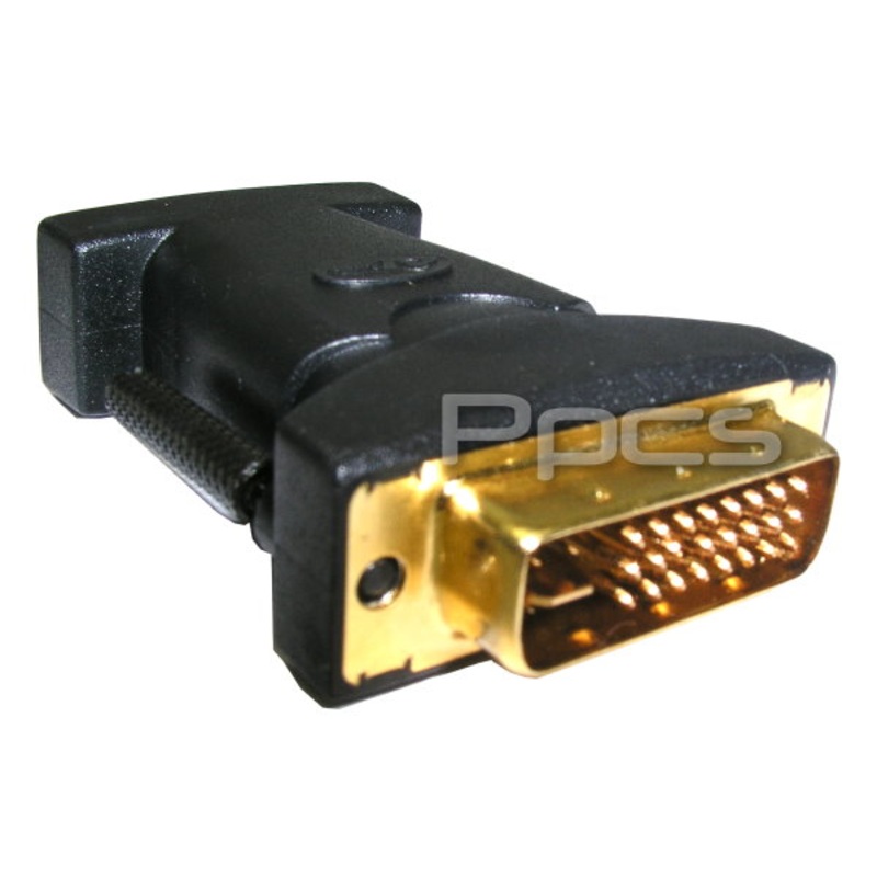 24K GOLD PLATED DVI-I to VGA 15 pin Female Adapter