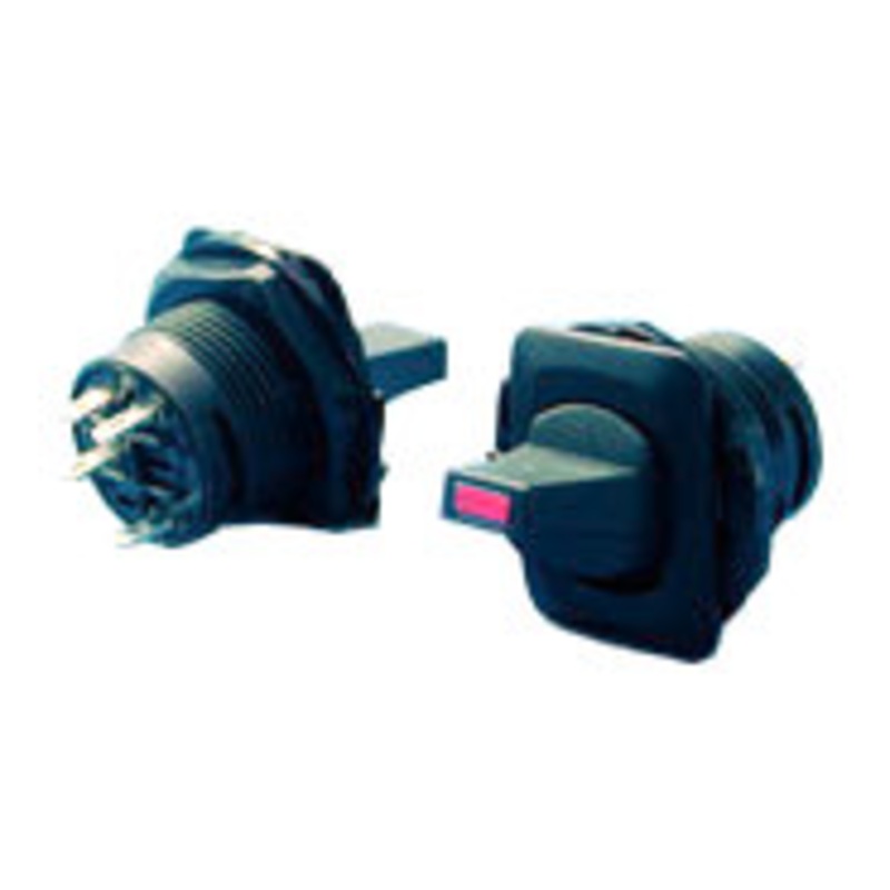 Paddle Toggle Switch – Black with Red LED