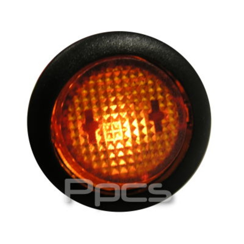 Rocker Switch – Black with Full Amber Lens