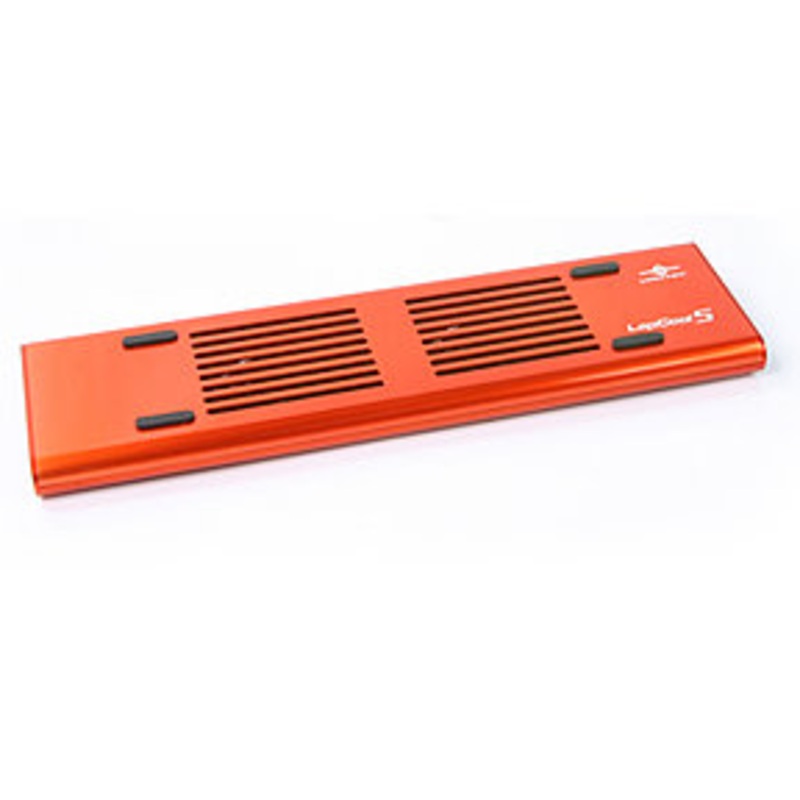 Vantec LapCool 5 Notebook Cooler w/ 3-Port USB Hub – Red