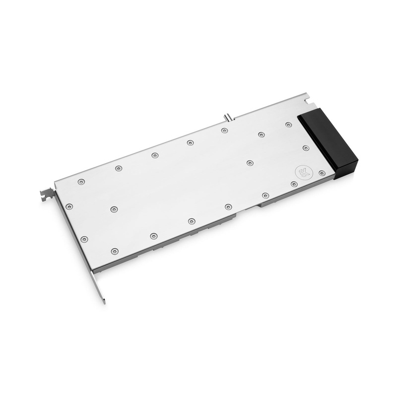 EK-Pro GPU WB A100 Rack – Nickel + Inox