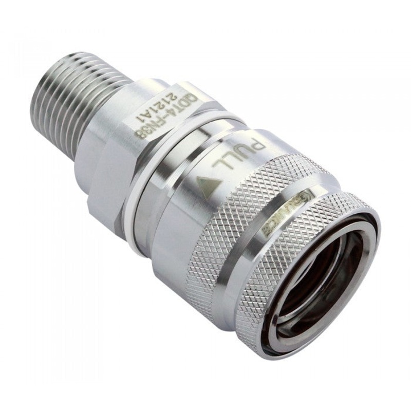 QDT4 EPDM Female Quick Disconnect No-Spill Coupling, Male Threaded, 3/8 NPT
