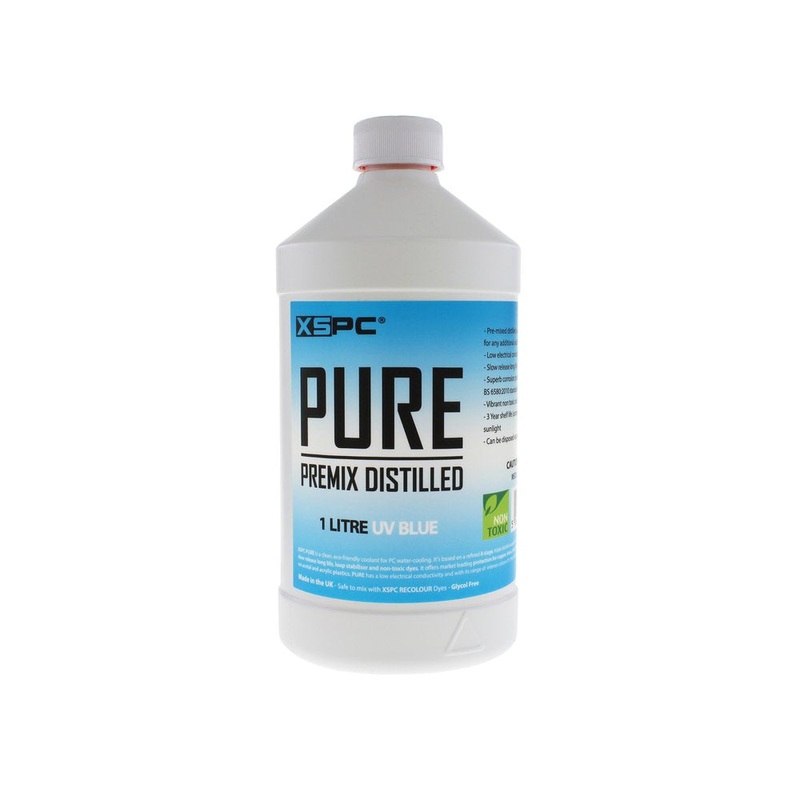 XSPC PURE Premix Distilled Coolant – UV Blue
