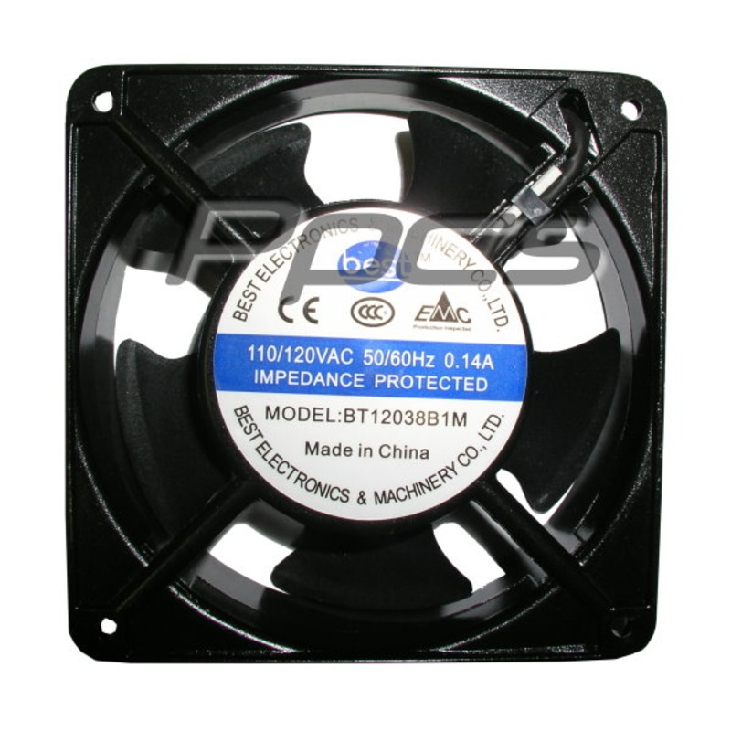 Best Electronics AC 115V 120 X 38mm Aluminum Fan w/ Thermal Control