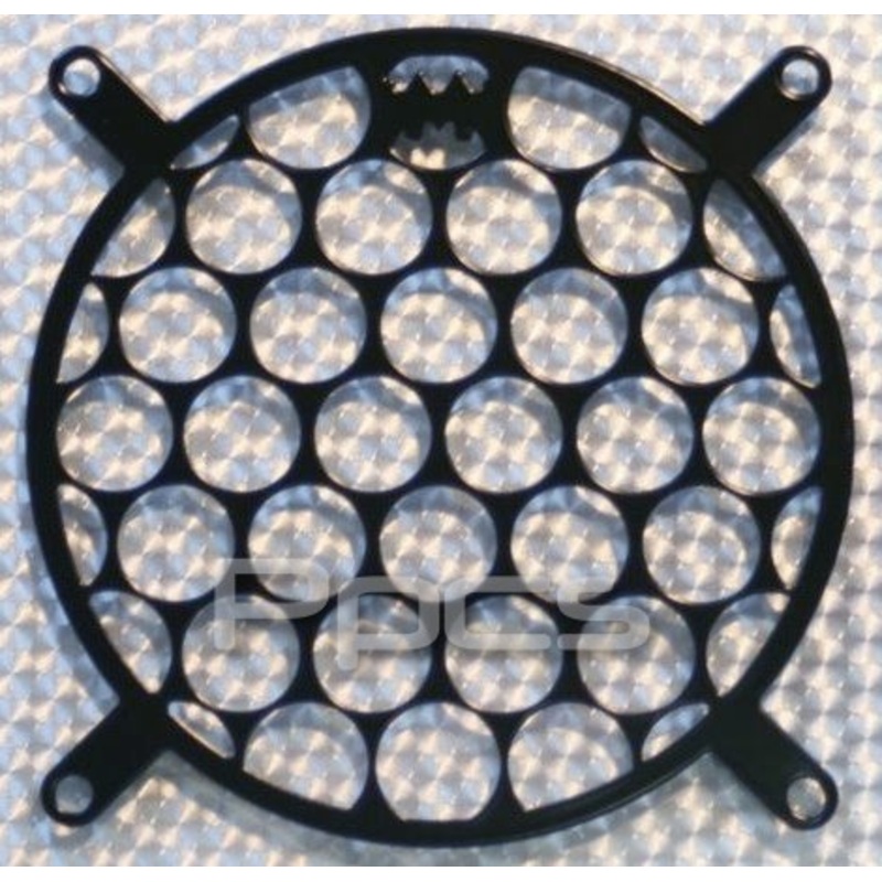 Kikboxes Circular Round Mesh 1 x 120mm Radgrill – Black Powder Coat