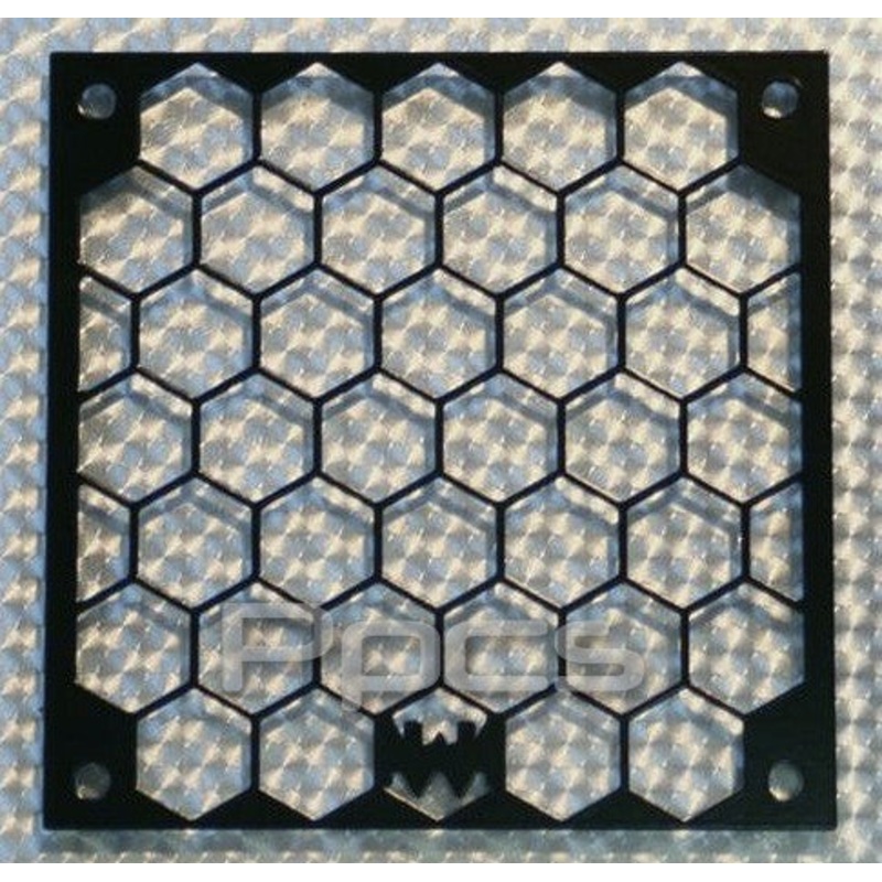 Kikboxes Honeycomb Mesh 1 x 120mm Radgrill – Black Powder Coat