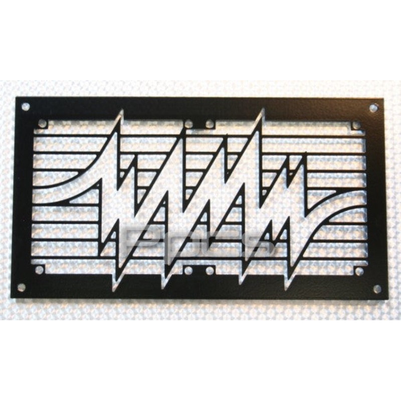 Kikboxes Lightning Bolt 2 x 120mm Radgrill – Black Powder Coat