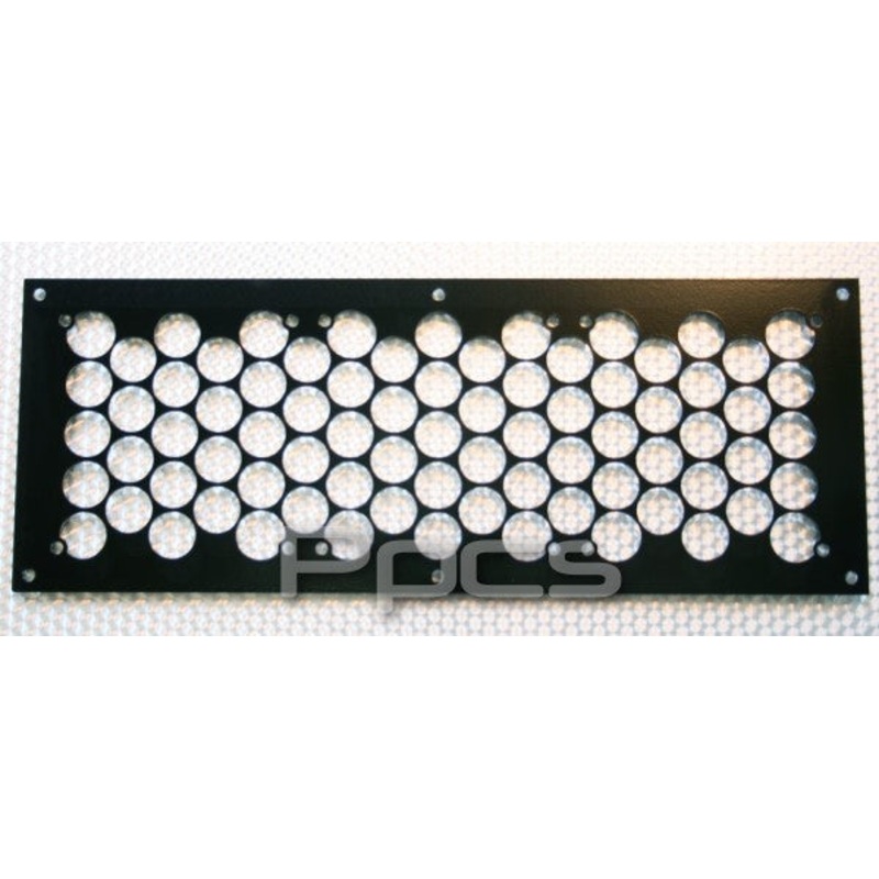 Kikboxes Round Hole Mesh 3 x 120mm Radgrill – Black Powder Coat