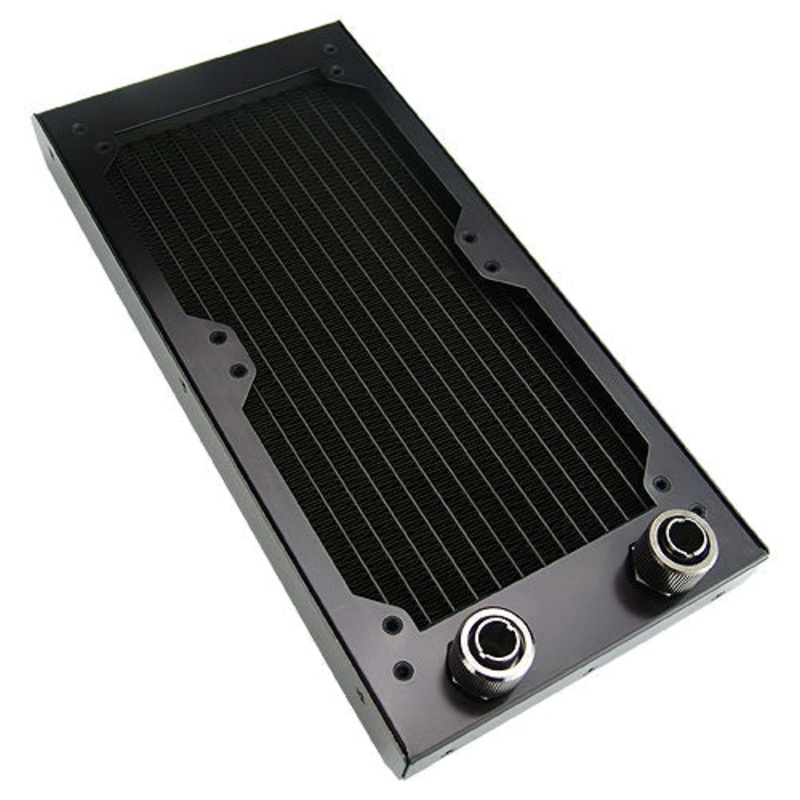 Koolance Radiator, HX-720 Dual 120mm [no nozzles]