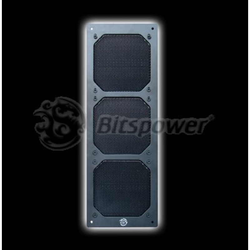 Bitspower Mesh Radguard 360 (3 x 120mm) – Black Aluminum