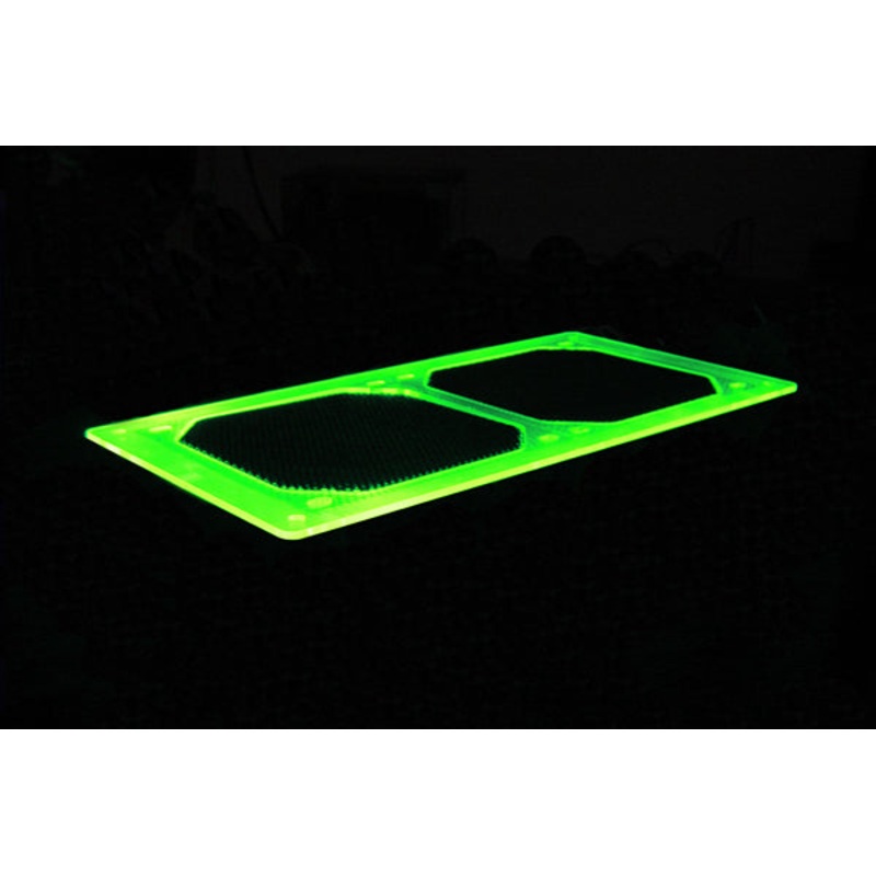 Bitspower UV Mesh Radguard 240 (2 x 120mm) – UV Green