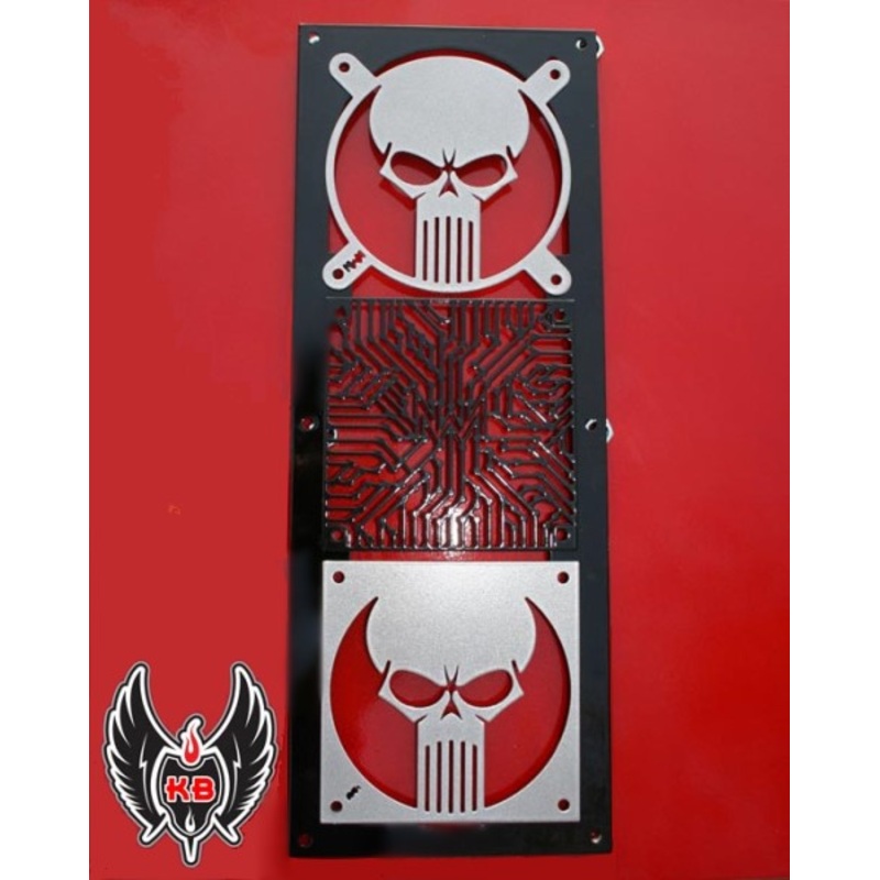 Kikboxes Triple Universal Baseplate – Black Powder Coat