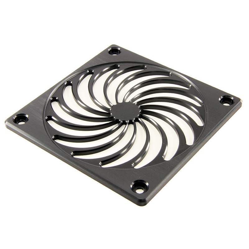 MNPCTech 120mm Machined Billet Theme Fan Grill – Turbo – Black