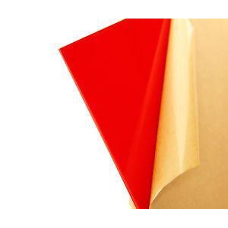 PPCS (3mm) 480mm x 480mm Transparent Red Acrylic Sheet