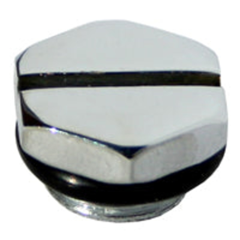 Swiftech 1/4 in. BSPP (G1/4) High Polish Chrome Plated Brass Plug