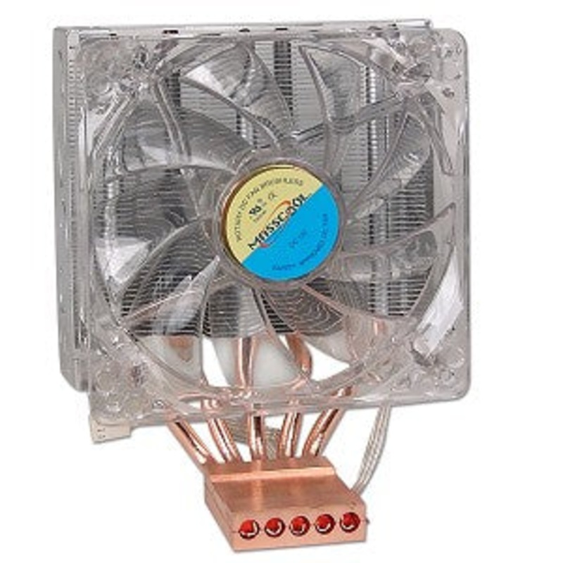 Masscool 7WD04L3 120mm Hydro Bearing CPU Cooler for Intel 775 & AMD 939/AM2