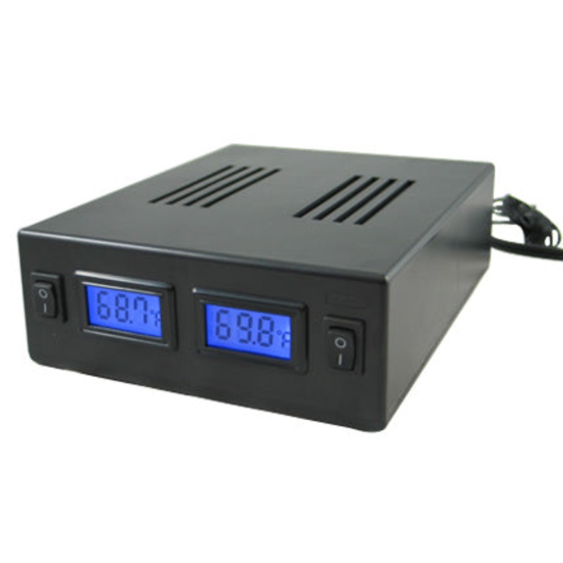 Dual Temperature LCD Monitoring Kit w/ AC/DC Power Adapter