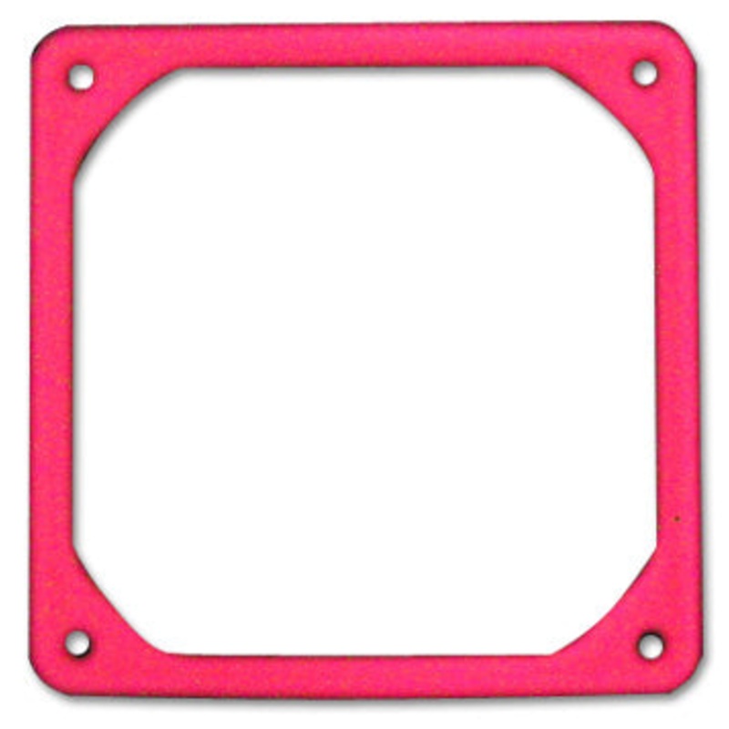 Lamptron Deluxe UV Shakeproof Washer  for 60mm Case Fan – UV Red