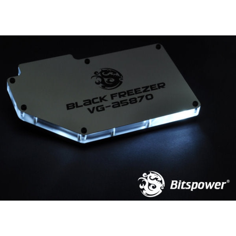 Bitspower GPU Block for ATI 5850/5870 – Black w/ Acrylic Top