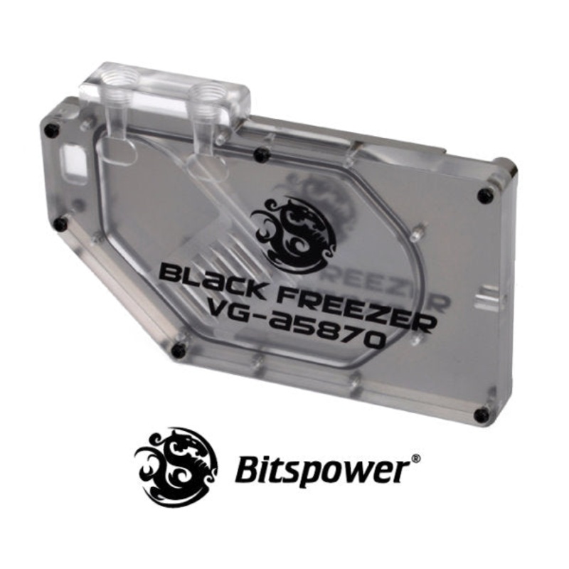 Bitspower GPU Block for ATI 5850/5870 – Clear w/ Acrylic Top