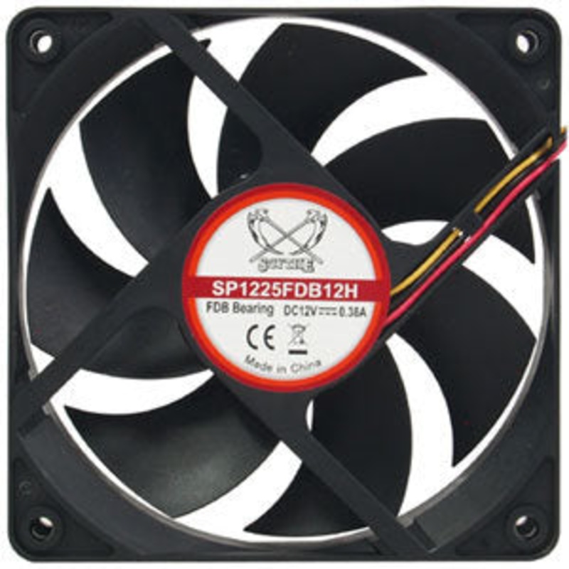 Scythe SP1225FDB12H Kama Flow2 Series 120mm Case Fan – High Speed