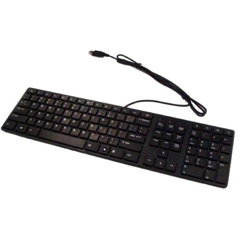 Deluxe Ultra Slim Chiclet Style Keyboard (USB) – Black