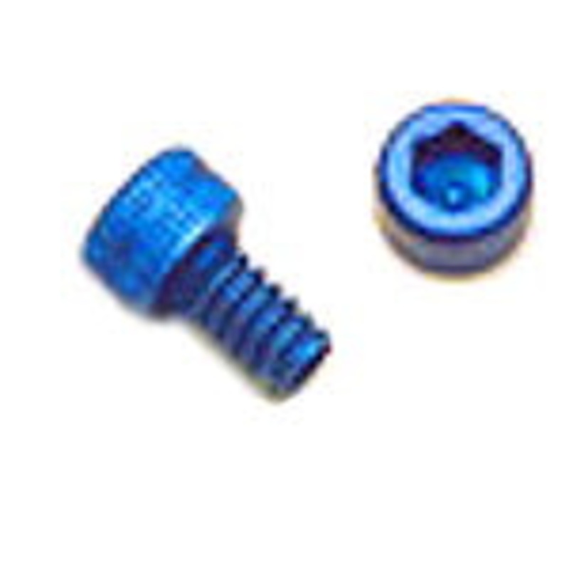 Socket Head Cap Screw  8-32 x 1/4 – Anodized Blue Aluminum – Set of 4