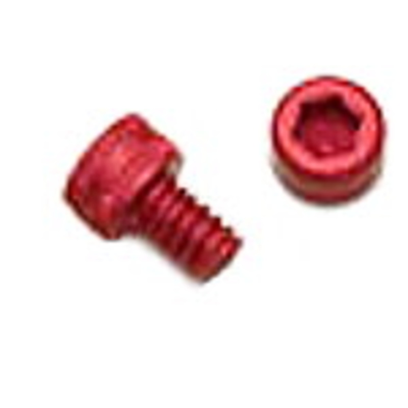 Socket Head Cap Screw  8-32 x 1/4 – Anodized Red Aluminum – Set of 4