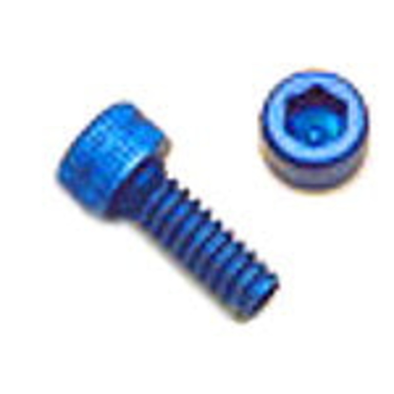 Socket Head Cap Screw 8-32 x 3/8 – Anodized Blue Aluminum – Set of 4