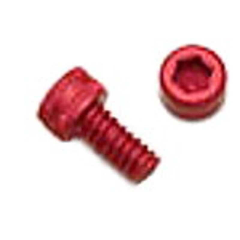 Socket Head Cap Screw 8-32 x 3/8 – Anodized Red Aluminum – Set of 4