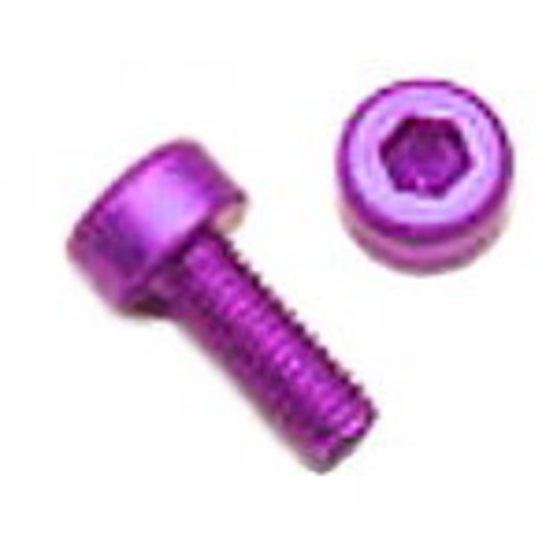 Socket Head Cap Screw  M3 x .5 x 10mm – Anodized Purple Aluminum – Set of 4