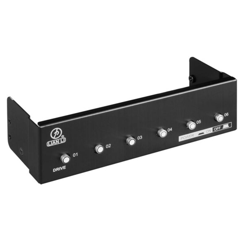 Lian Li Energy Saving – Power Switch For Six HDDs, Extend the HDD’s Life Cycle – Black