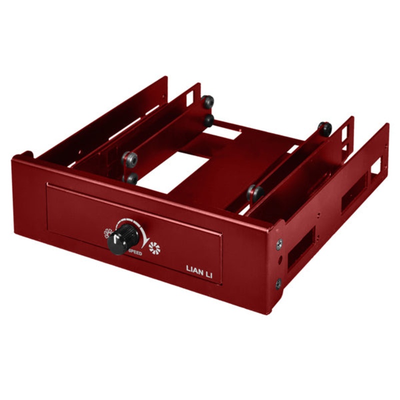 Lian Li Fan Speed Controller & Internal 2.5 HDD Mounting Kit for 1 x 5.25 Bay – Red