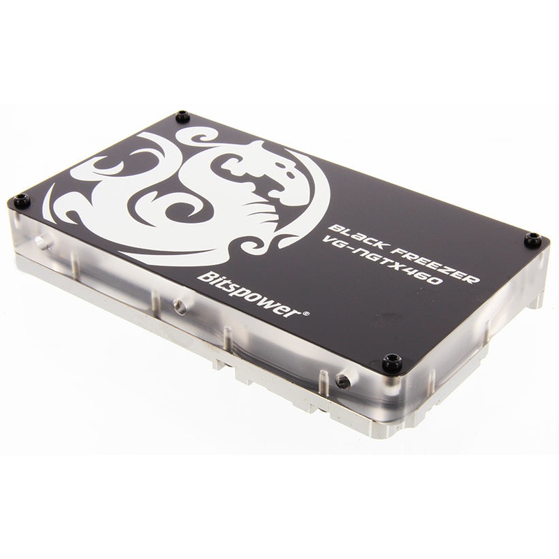 Bitspower Black Freezer VG-NGTX460 Acrylic Top With Matte Black Panel