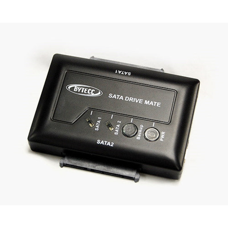 Bytecc USB 2.0 to Dual SATA Adapter, With One Touch Backup