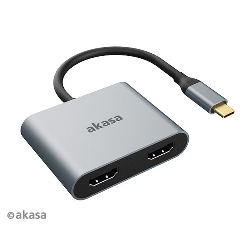 Akasa USB Type-C to Dual HDMI MST Adapter