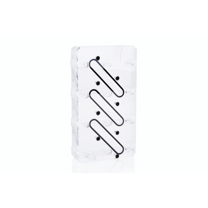 Alphacool GPX Aurora SLI Connector 4 Fach symetric – Plexi/Acetal