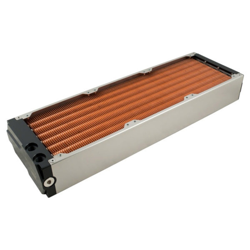 Aquacomputer airplex modularity system 420 mm, copper fins, one circuit, stainless steel side panels