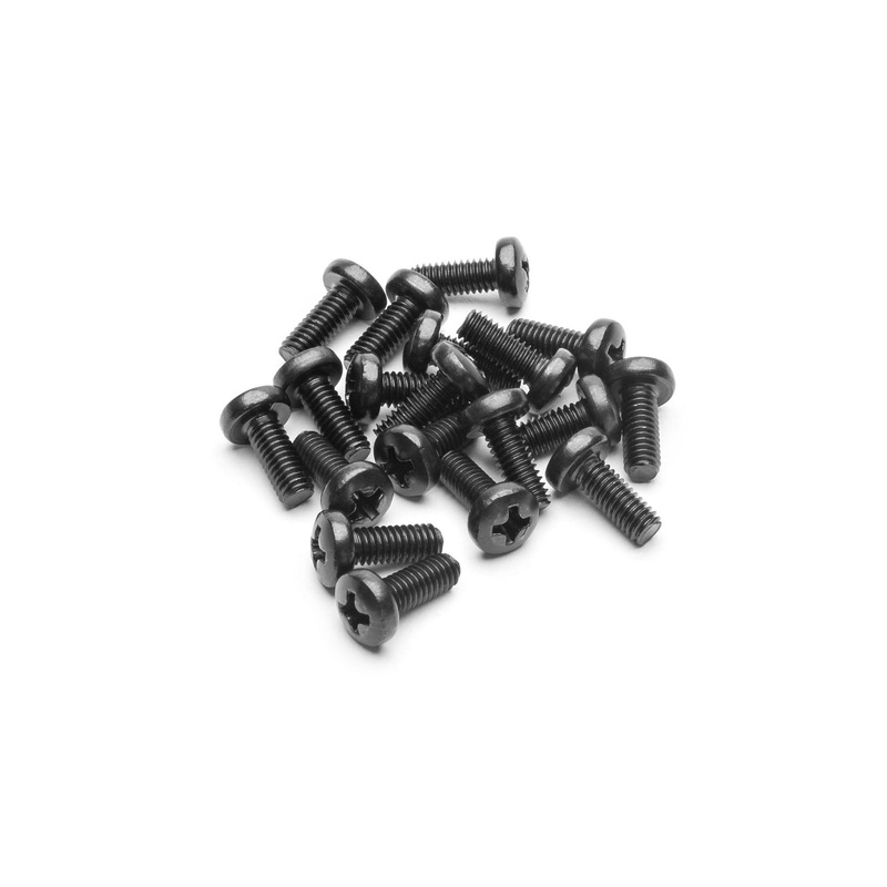 EK-Loop Phillips Head Screw Set M4x10mm – Black (20pcs)