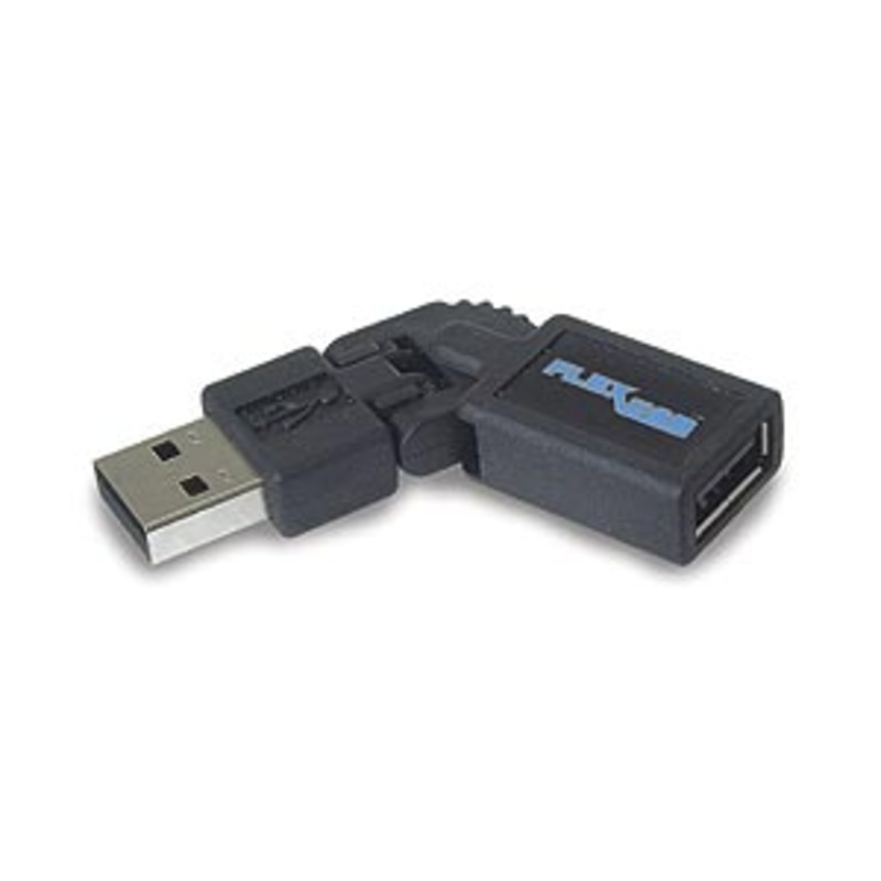 FlexUSB USB 2.0 Cable Adapter Bends and Rotates – Black