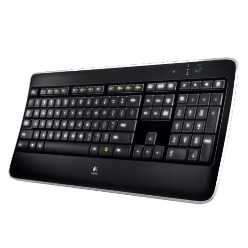 Logitech Wireless K800 Illuminated Keyboard – USB – Black