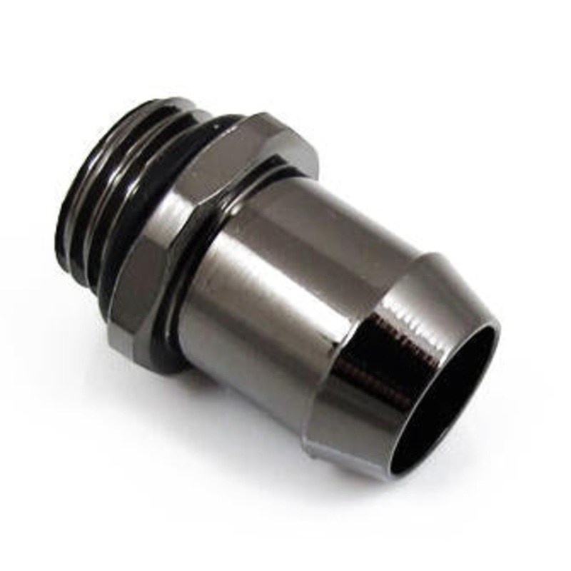 XSPC G1/4 to (13mm) 1/2 Barb Fitting – Black Chrome Finish