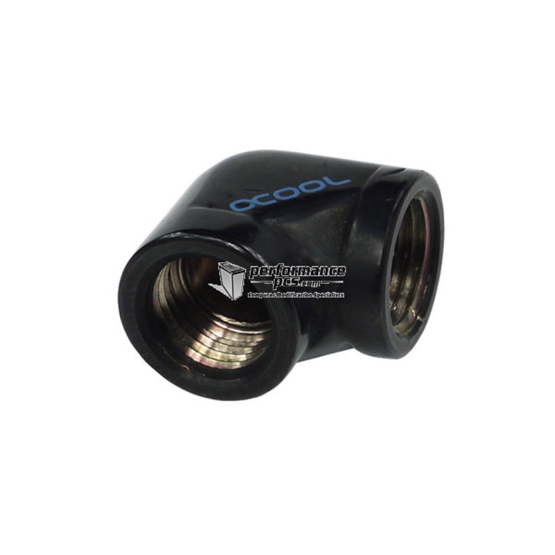 Alphacool L-Connector G1/4 Inner Thread to G1/4 Inner Thread – Deep Black