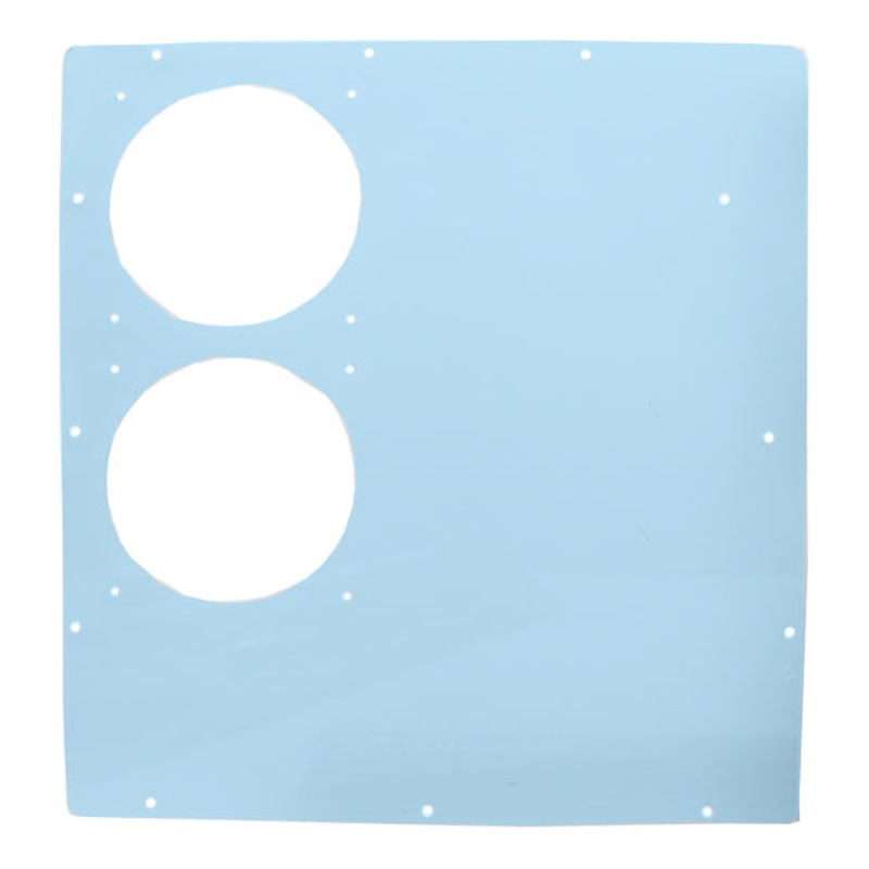 Custom 1/8in. Acrylic Window Panel for Corsair 800D – UV Blue w/ Dual 140mm Holes
