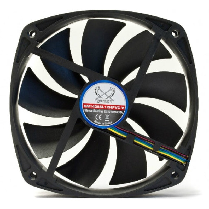 Scythe KAZE MARU 2 Slip Stream 140mm Case Fan – PWM w/ Adjustable VR – Sleeved