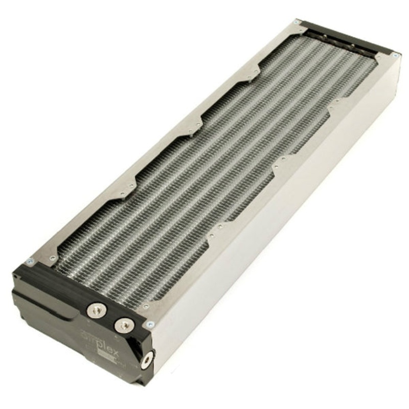 Aquacomputer Airplex Modularity Rad System 480mm – Alum Fins, One Circuit, Stainless Side Panels