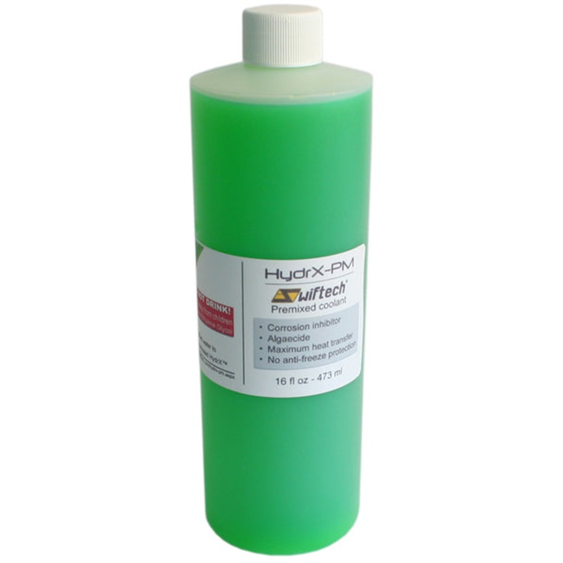 Swiftech HydrX PM Premixed UV-Reactive Coolant – 16 fl oz. (473 ml)